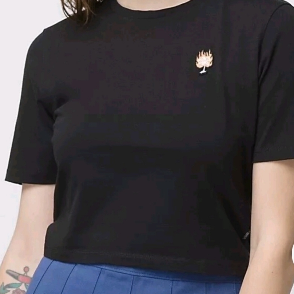VANS Women’s Cool Breeze Crop Crew Sport Tee  Size Small